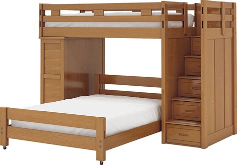 creekside taffy twin full step bunk bed w chest